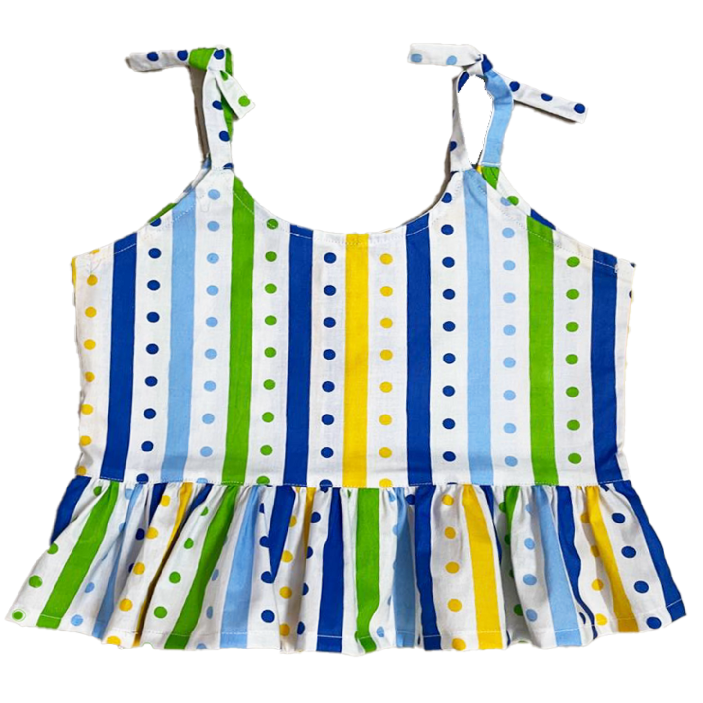 Multi-Colour Striped Top and Bottom