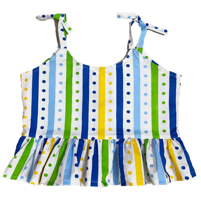 Multi-Colour Striped Top and Bottom