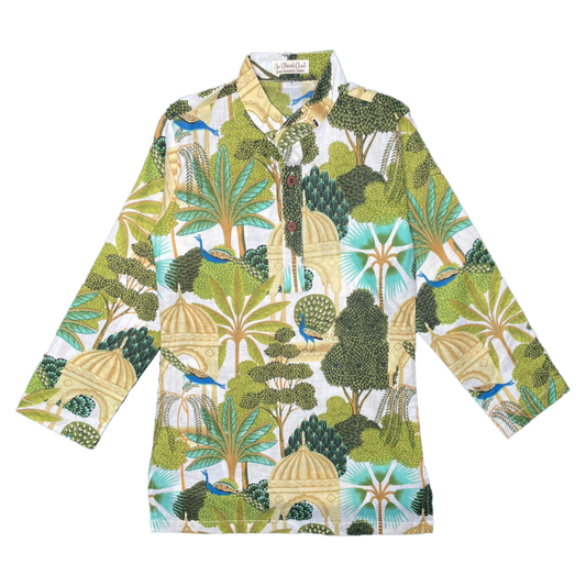 Pichwai Print Kurta and Pajama Set